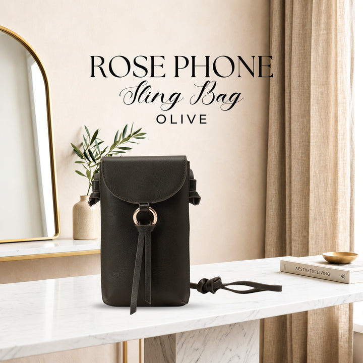 ROSE PHONE SLING BAG OLIVE