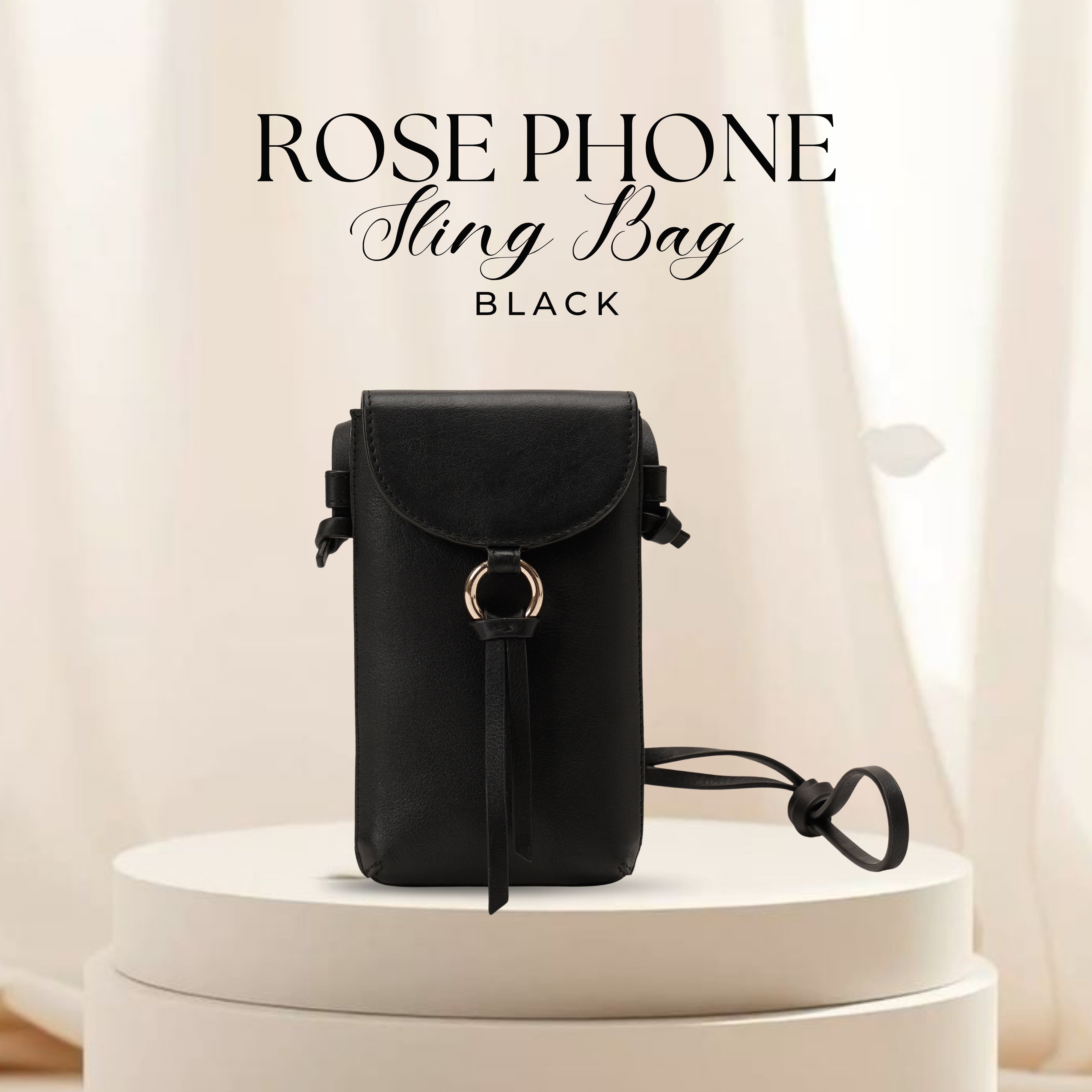 ROSE PHONE SLING BAG BORDEUX – Hidelle
