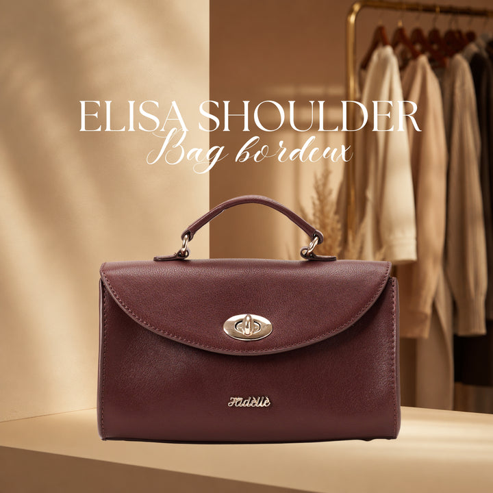 ELISA SHOULDER BAG BORDEUX