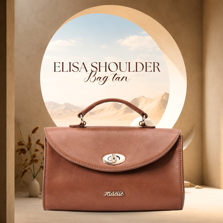 ELISA SHOULDER BAG TAN