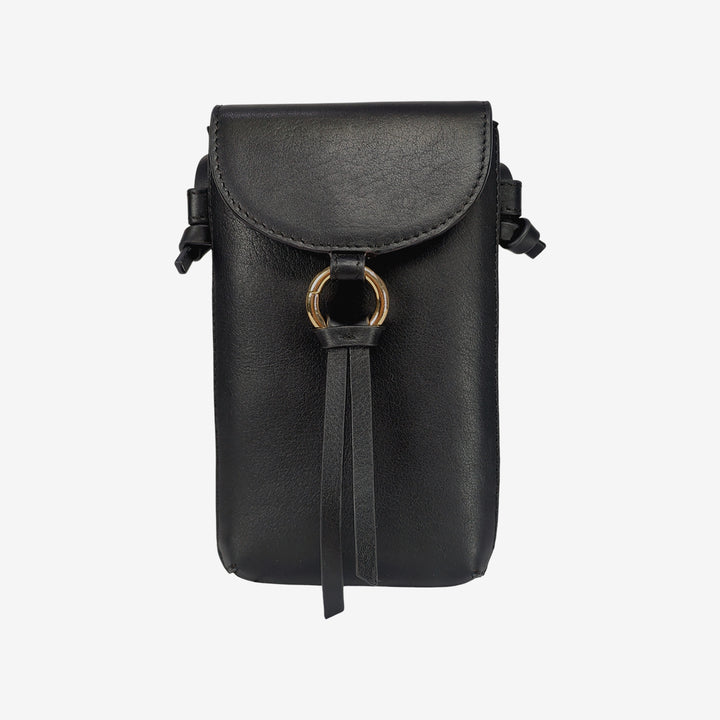 ROSE PHONE SLING BAG BLACK