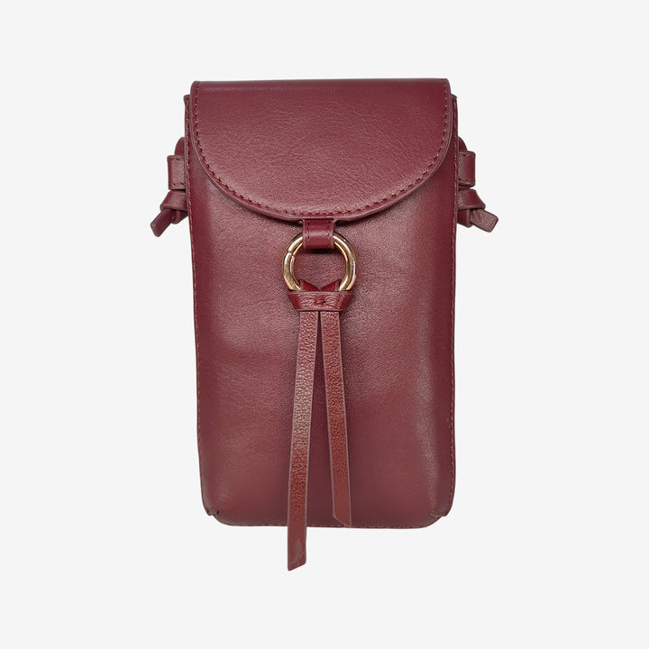 ROSE PHONE SLING BAG BORDEUX