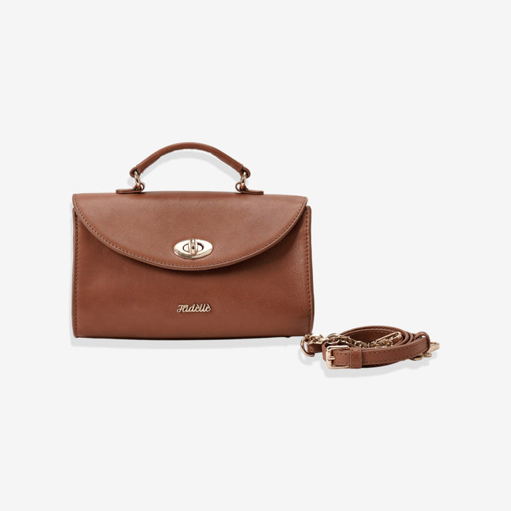 ELISA SHOULDER BAG TAN