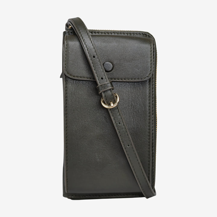JANICE PHONE + WALLET SLING BAG  OLIVE