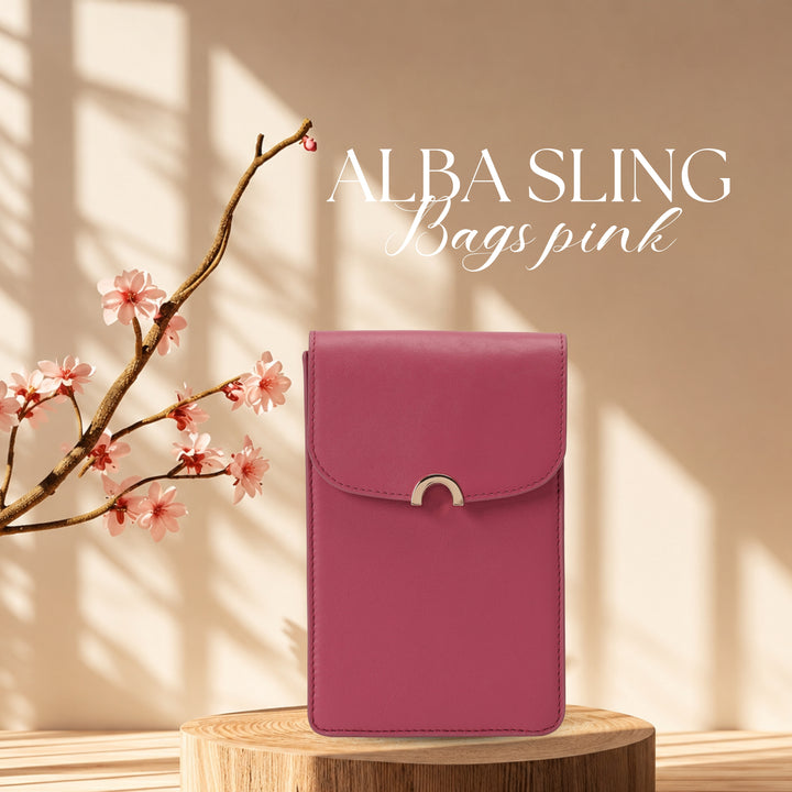 ALBA SLING BAGS PINK