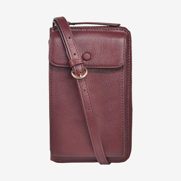 JANICE PHONE + WALLET SLING BAG BORDEUX