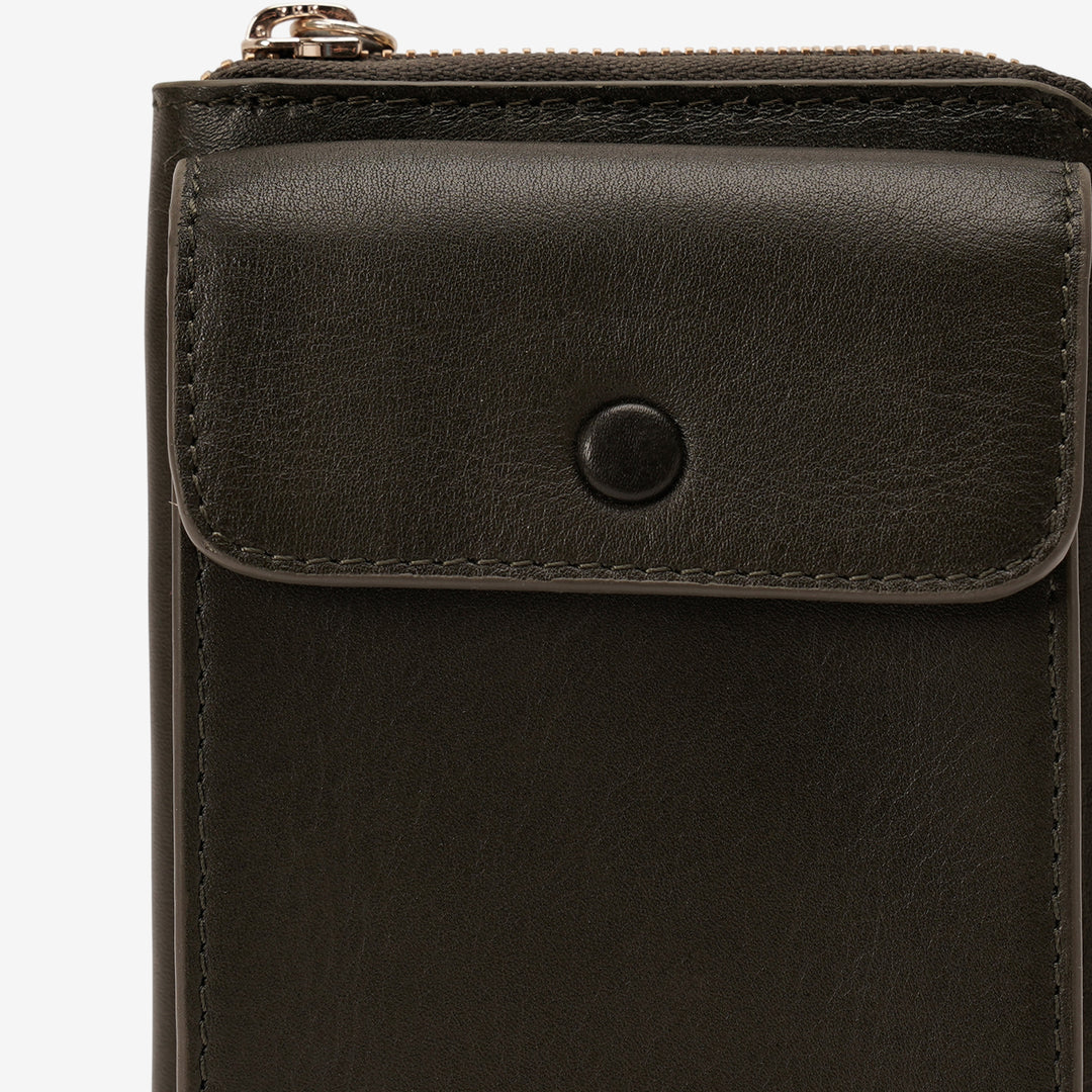 JANICE PHONE + WALLET SLING BAG  OLIVE