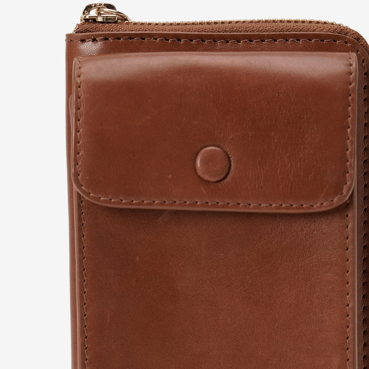 JANICE PHONE + WALLET SLING BAG TAN