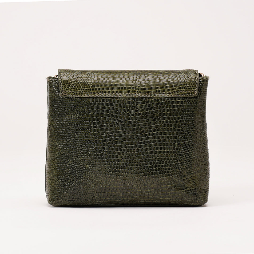 CHLOE SLING BAG GREEN PYTHON