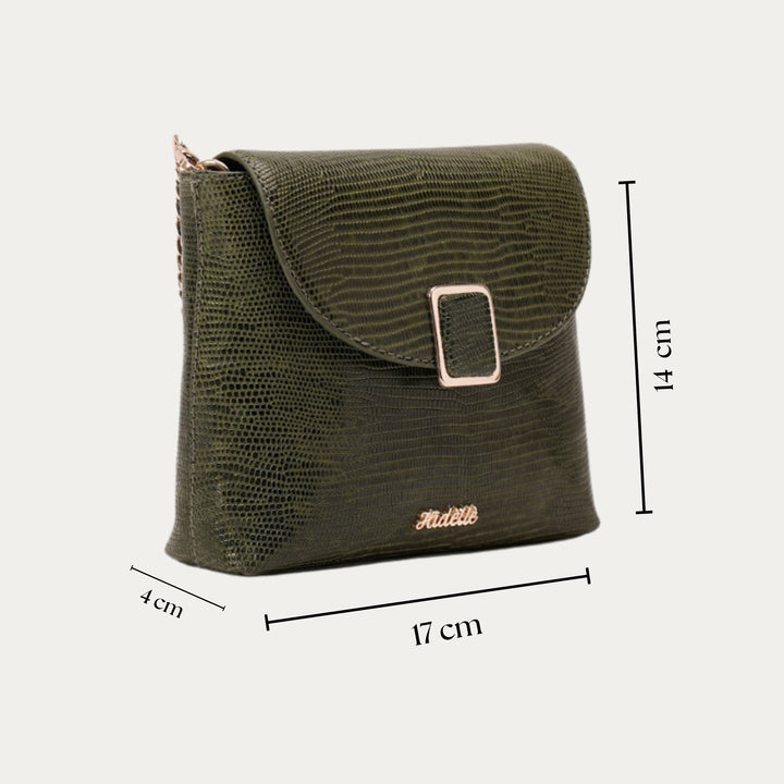 CHLOE SLING BAG GREEN PYTHON
