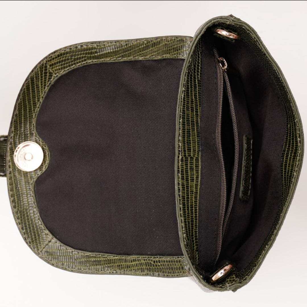 CHLOE SLING BAG GREEN PYTHON