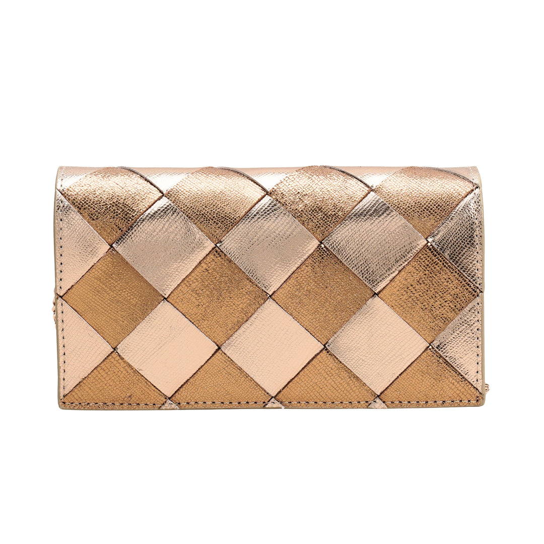 CAMILLE CLUTCH LARGE GOLD COPPER