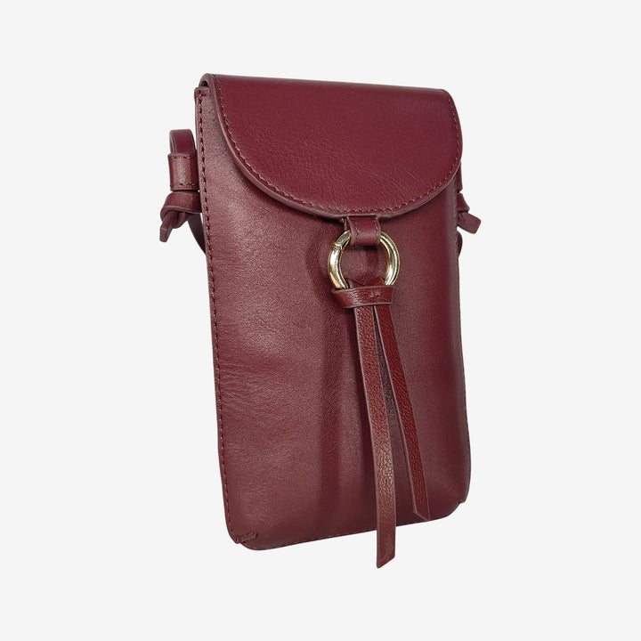 ROSE PHONE SLING BAG BORDEUX