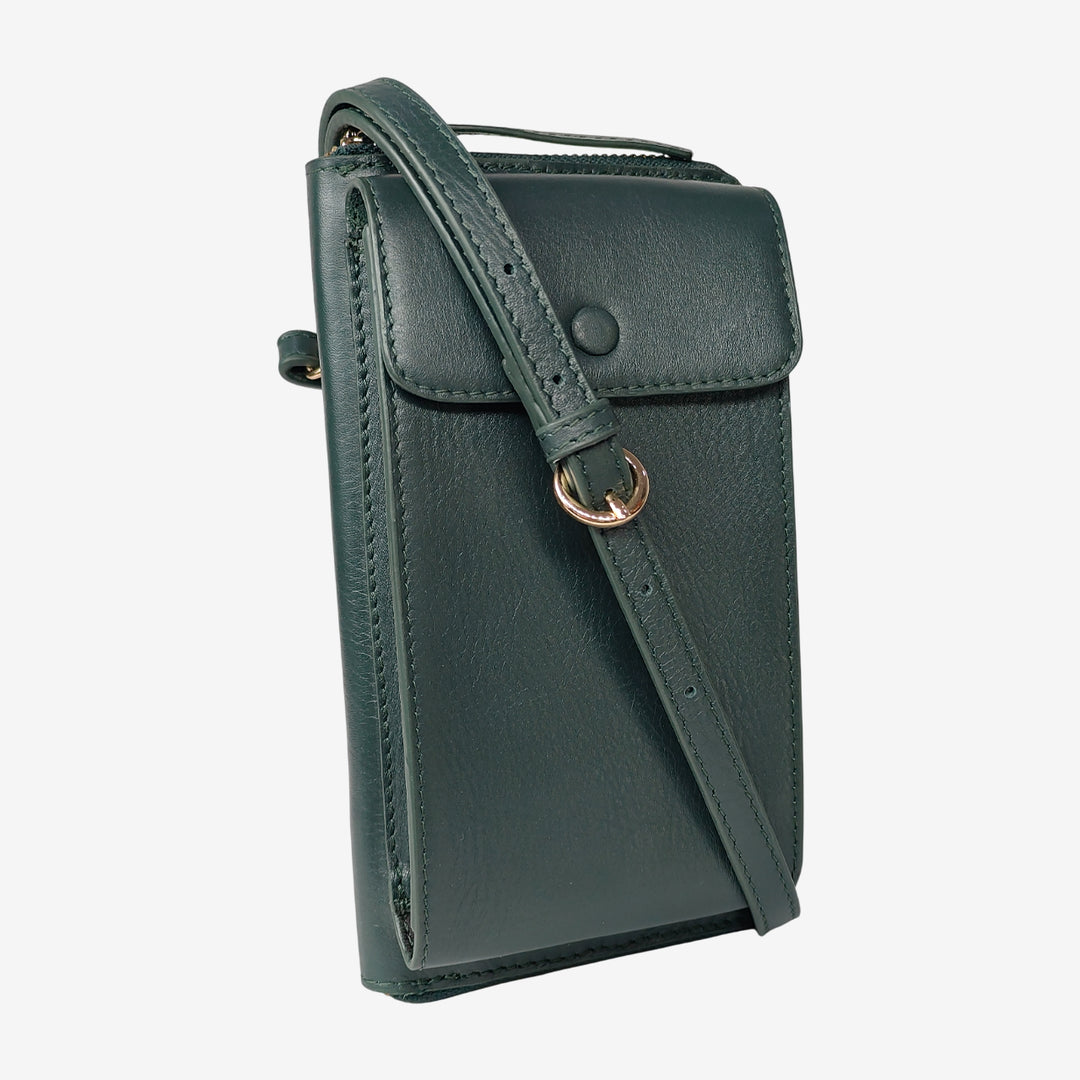 JANICE PHONE + WALLET SLING BAG GREEN