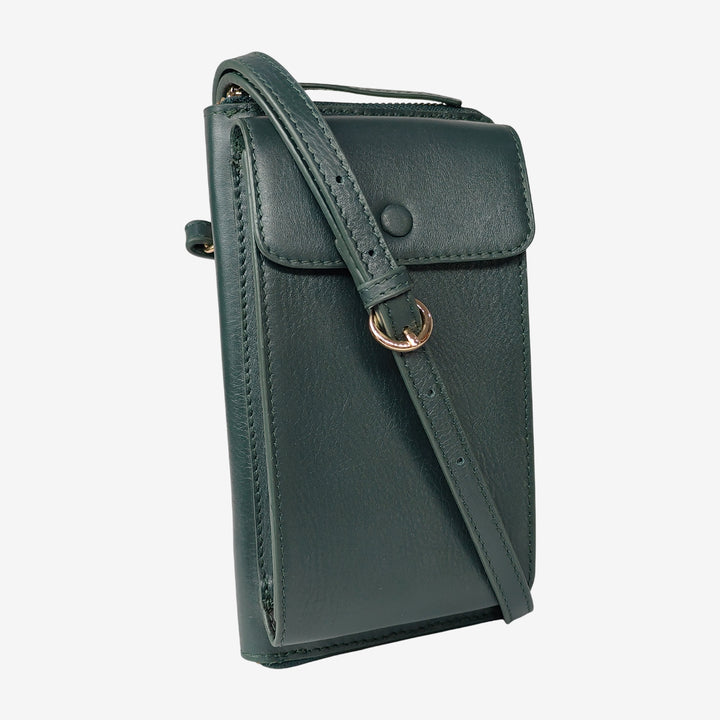 JANICE PHONE + WALLET SLING BAG GREEN