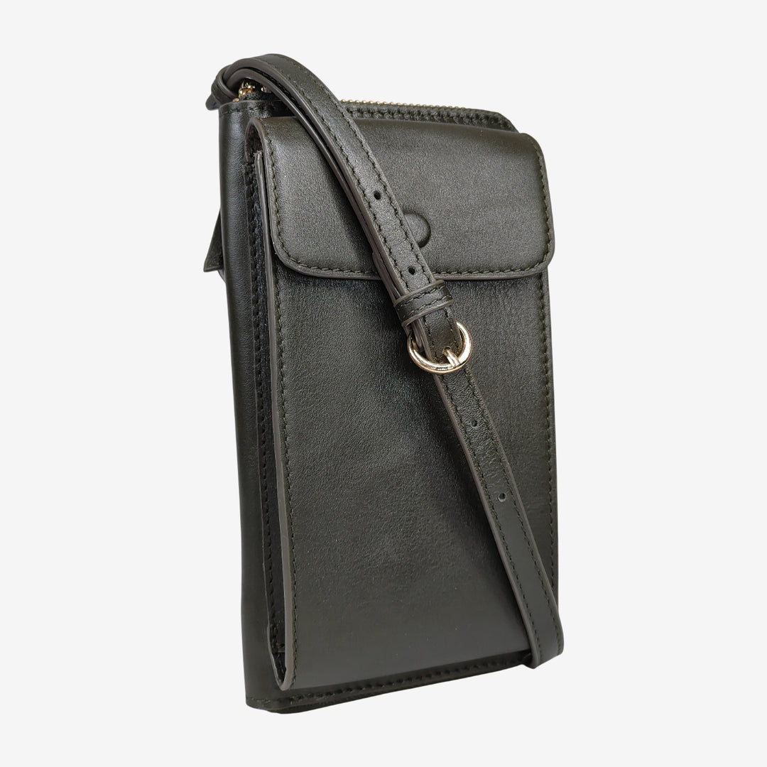 JANICE PHONE + WALLET SLING BAG  OLIVE