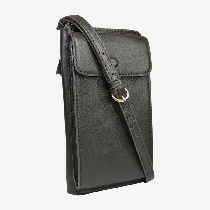 JANICE PHONE + WALLET SLING BAG  OLIVE