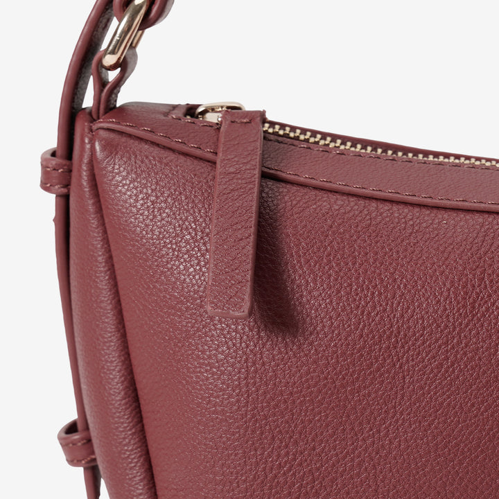 SOLENE SHOULDER BAG  BORDEUX