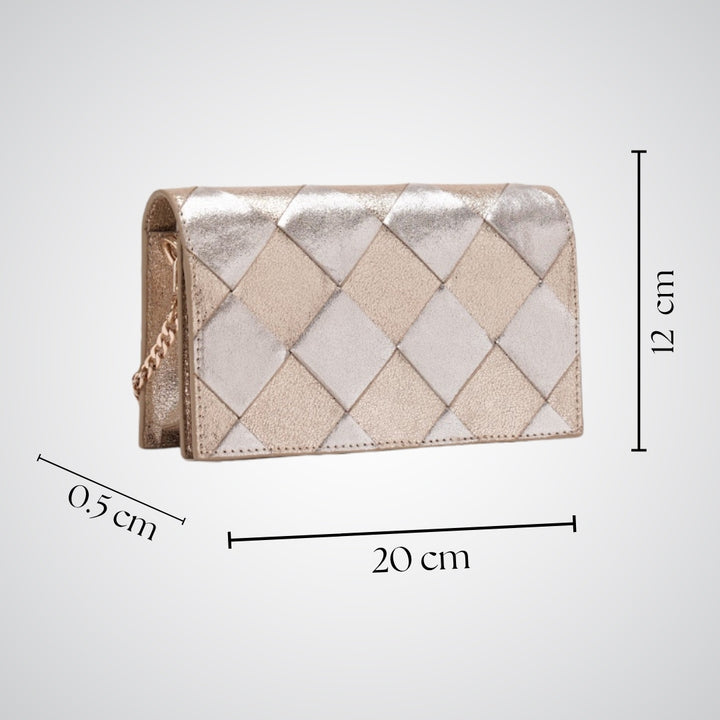 CAMILLE CLUTCH GOLD/SILVER