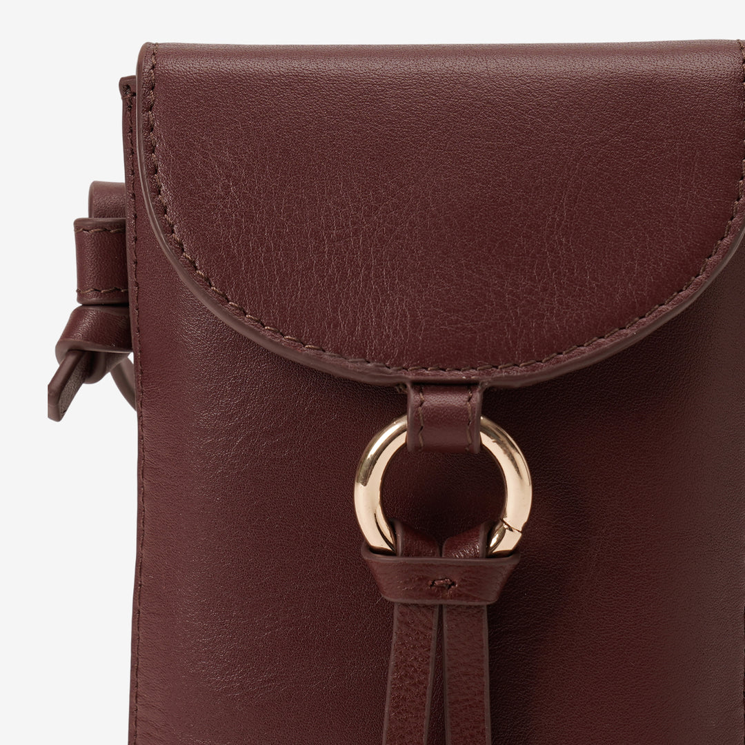 ROSE PHONE SLING BAG BORDEUX