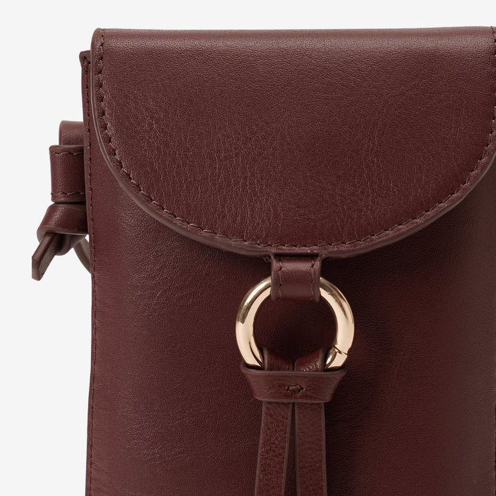 ROSE PHONE SLING BAG BORDEUX