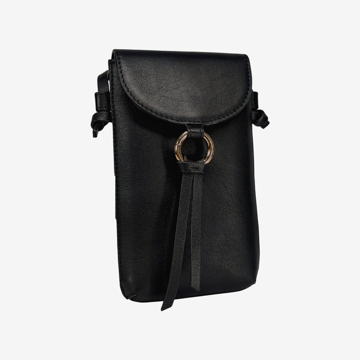 ROSE PHONE SLING BAG BLACK