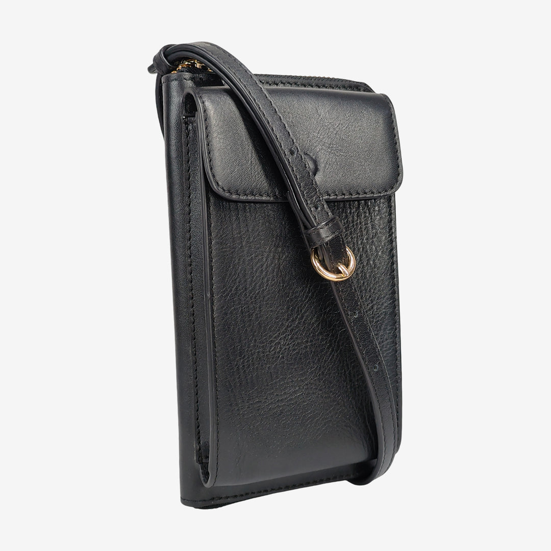 JANICE PHONE + WALLET SLING BAG BLACK