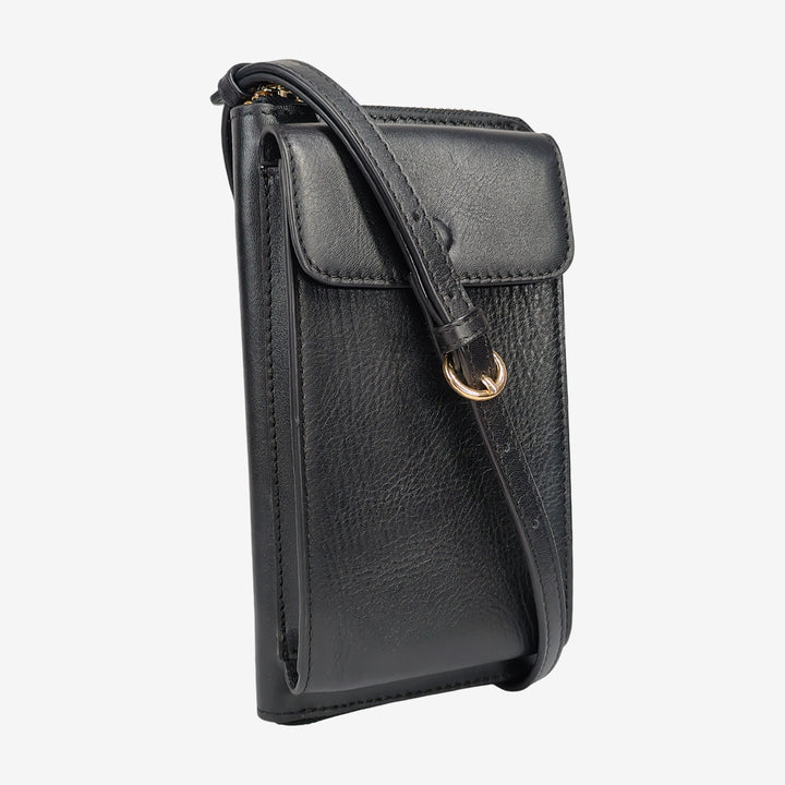 JANICE PHONE + WALLET SLING BAG BLACK