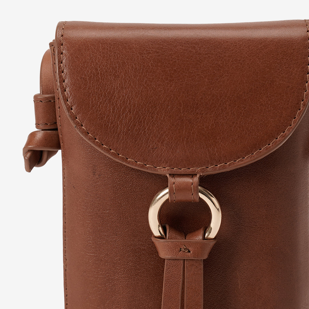 ROSE PHONE SLING BAG TAN