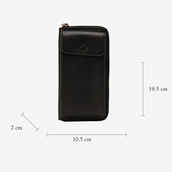 JANICE PHONE + WALLET SLING BAG BLACK