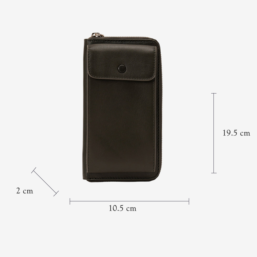 JANICE PHONE + WALLET SLING BAG  OLIVE
