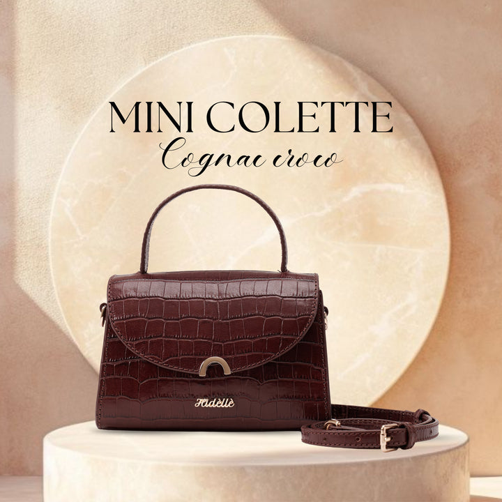 MINI COLETTE SLING BAG COGNAC CROCO