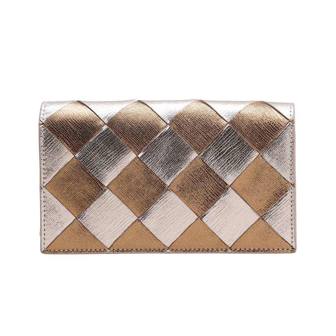 CAMILLE CLUTCH LARGE COPPER SILVER