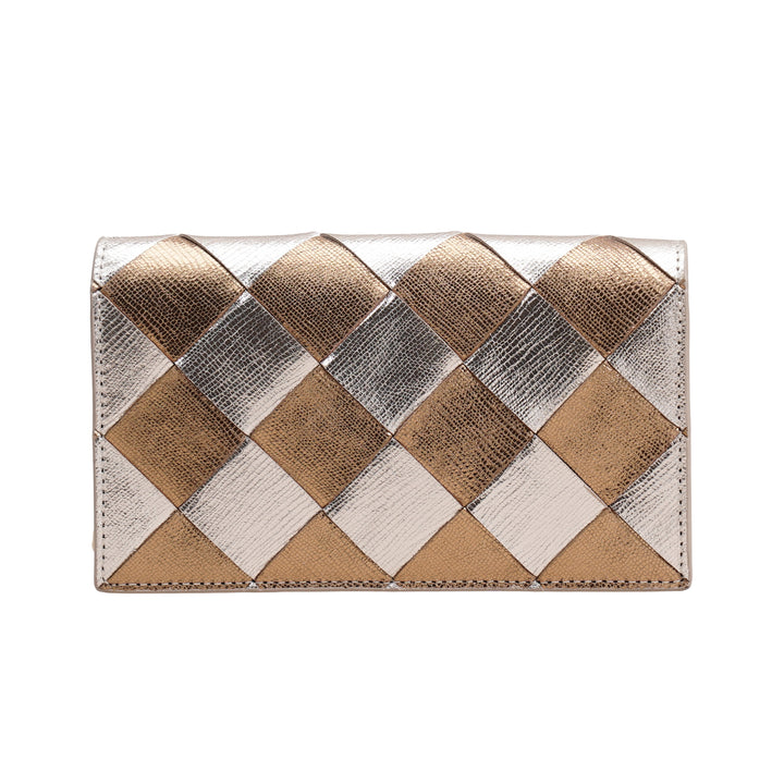 CAMILLE CLUTCH LARGE COPPER SILVER