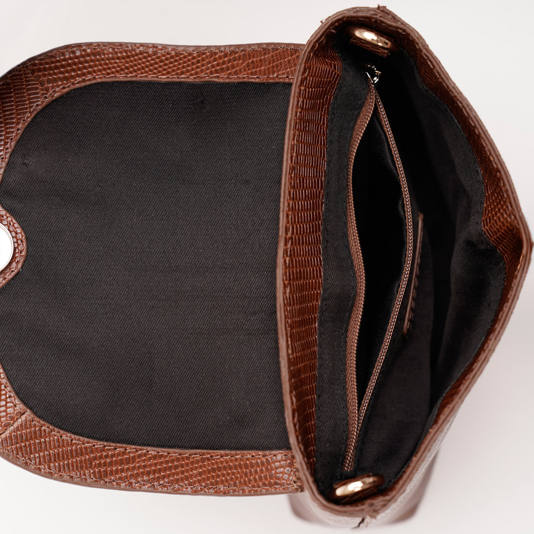 MINI COLETTE SLING BAG COGNAC CROCO