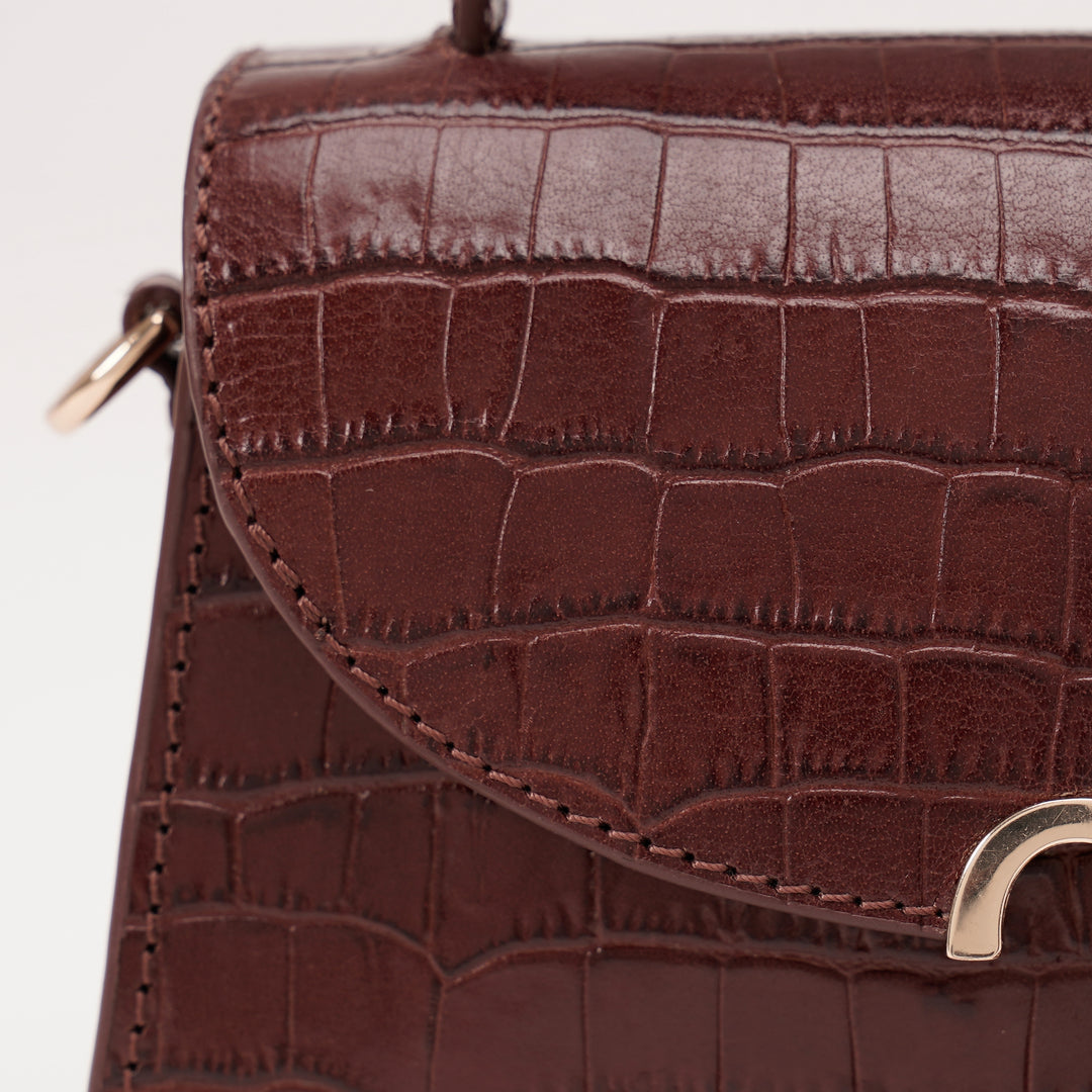 MINI COLETTE SLING BAG COGNAC CROCO
