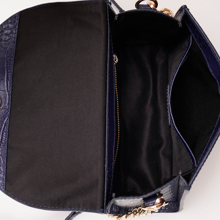 COLETTE SLING BAG BLUE CROCO