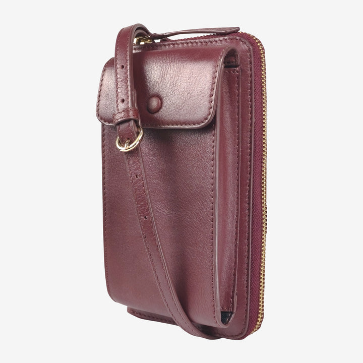 JANICE PHONE + WALLET SLING BAG BORDEUX