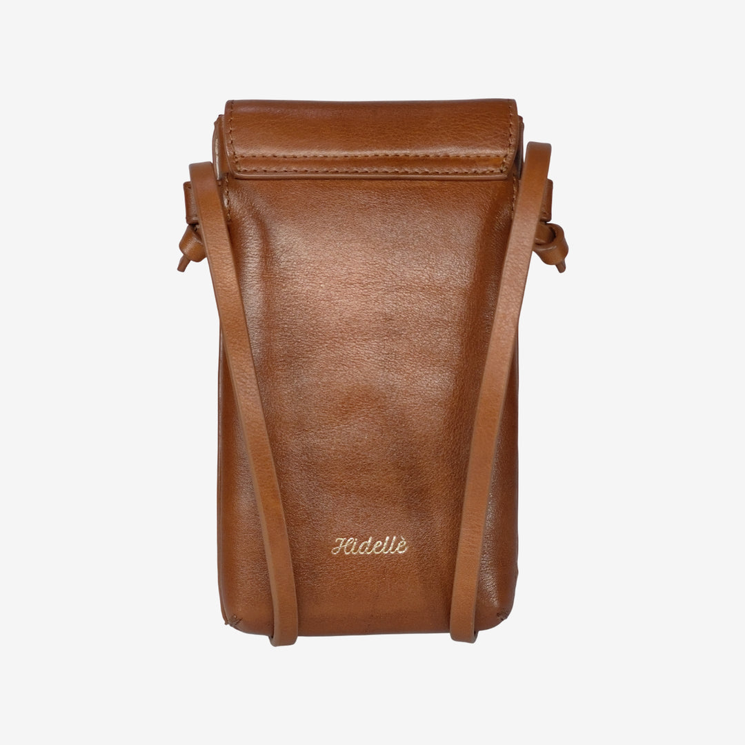ROSE PHONE SLING BAG TAN