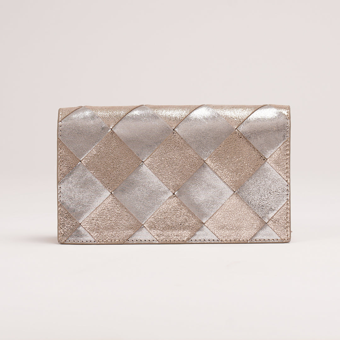 CAMILLE CLUTCH LARGE GOLD/SILVER