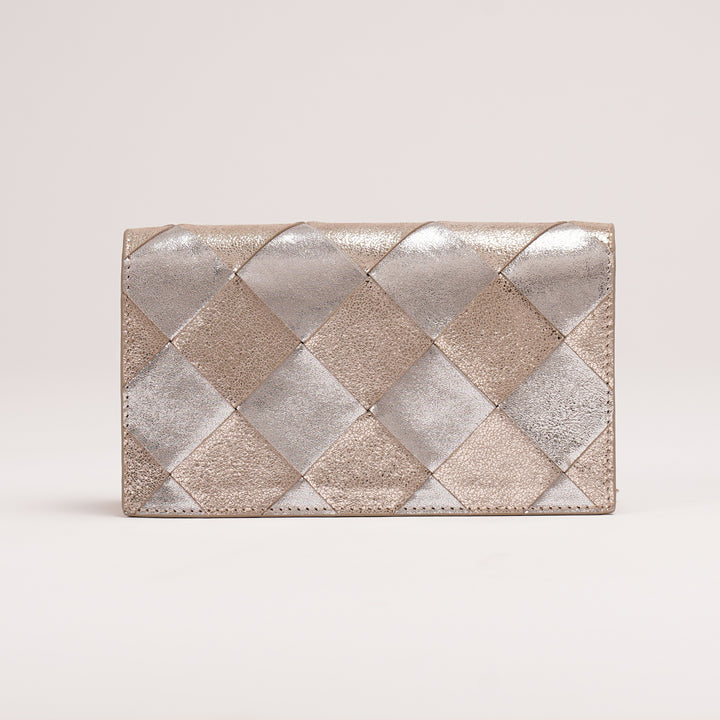CAMILLE CLUTCH LARGE GOLD/SILVER