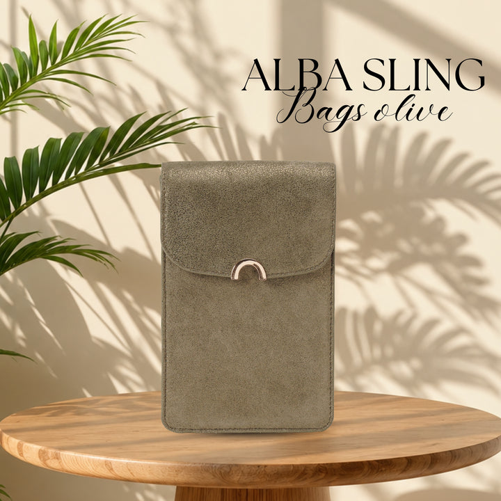 ALBA SLING BAGS OLIVE