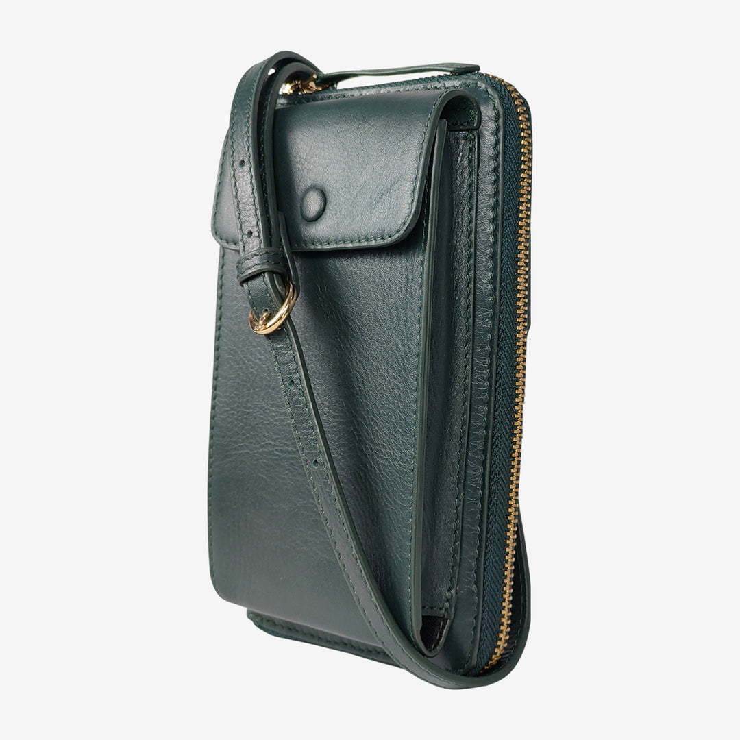 JANICE PHONE + WALLET SLING BAG GREEN
