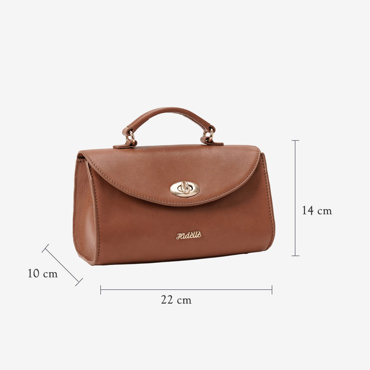 ELISA SHOULDER BAG TAN
