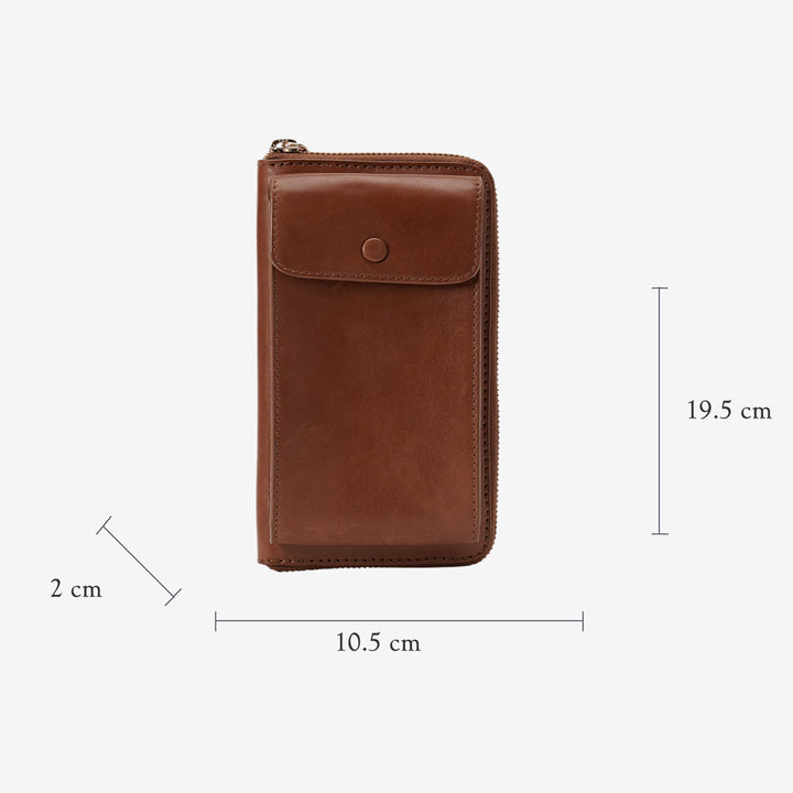 JANICE PHONE + WALLET SLING BAG TAN