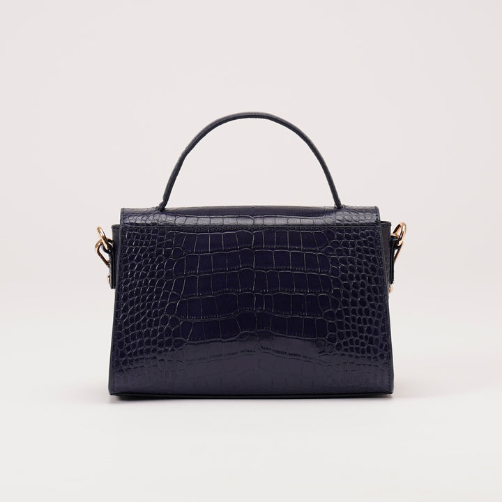 COLETTE SLING BAG BLUE CROCO