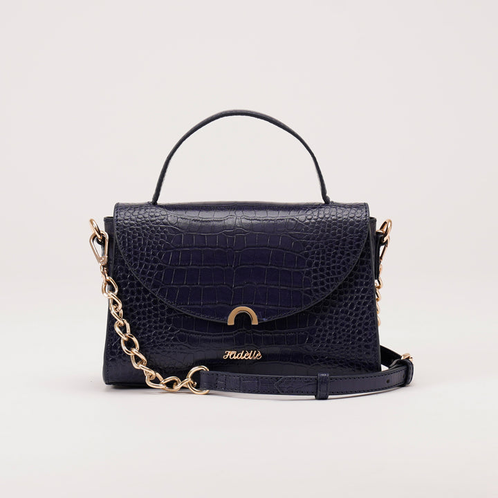 COLETTE SLING BAG BLUE CROCO