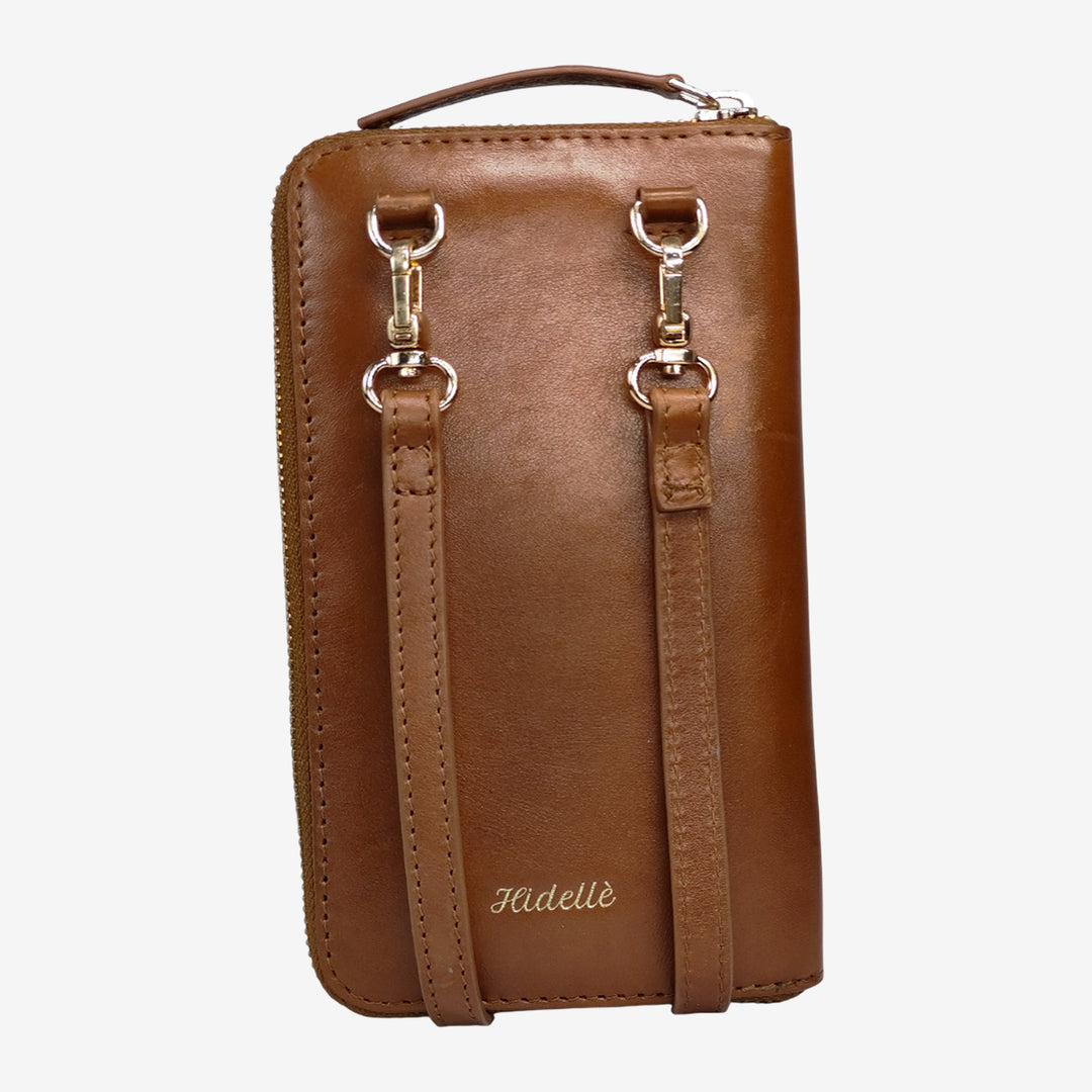 JANICE PHONE + WALLET SLING BAG TAN