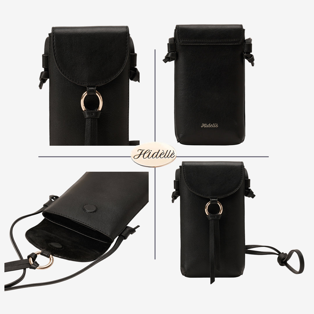 ROSE PHONE SLING BAG BLACK