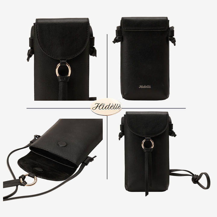 ROSE PHONE SLING BAG BLACK